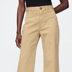GAP Wide Leg High Rise Khaki Pants